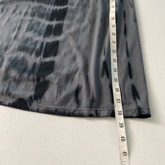 Sahalie Tie Dye Twist Knot Empire Waist Tee Dress Short Sleeve Stretch Soft Knit - Picture 12 of 13